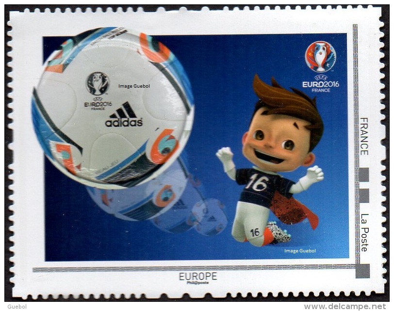 France Autoadhésif ** N° 1277 B - Mon Timbre à Moi - Football - La Mascotte Super Victor (format Maxi) - Ongebruikt