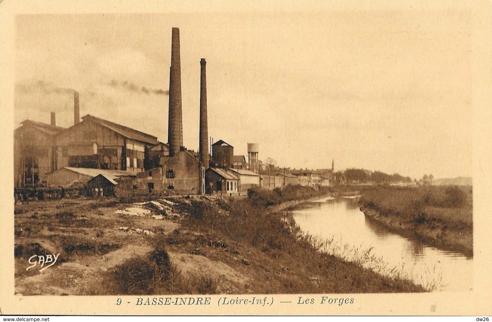 Basse-Indre (Loire-Inférieure) - Les Forges - Edition Artaud Père Et Fils, Carte Gaby Non Circulée - Basse-Indre