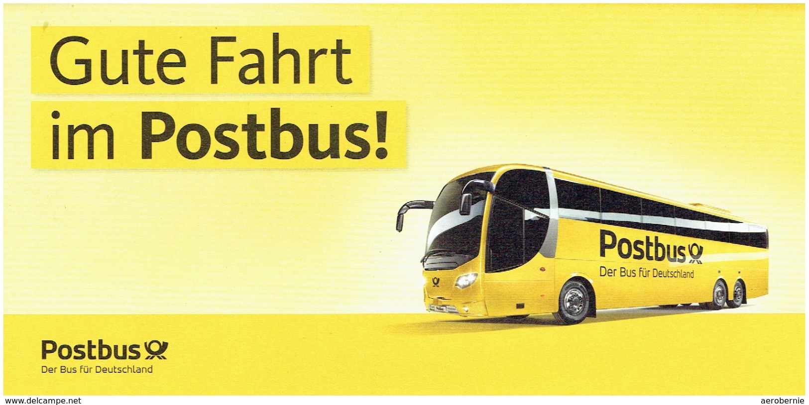 Tickethülle Deutsche Post / Postbus (keine Postkarte) - Busse & Reisebusse