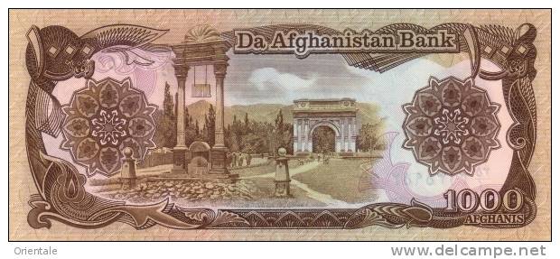AFGHANISTAN P. 61a 1000 A 1979 UNC (2 Billets) - Afghanistan
