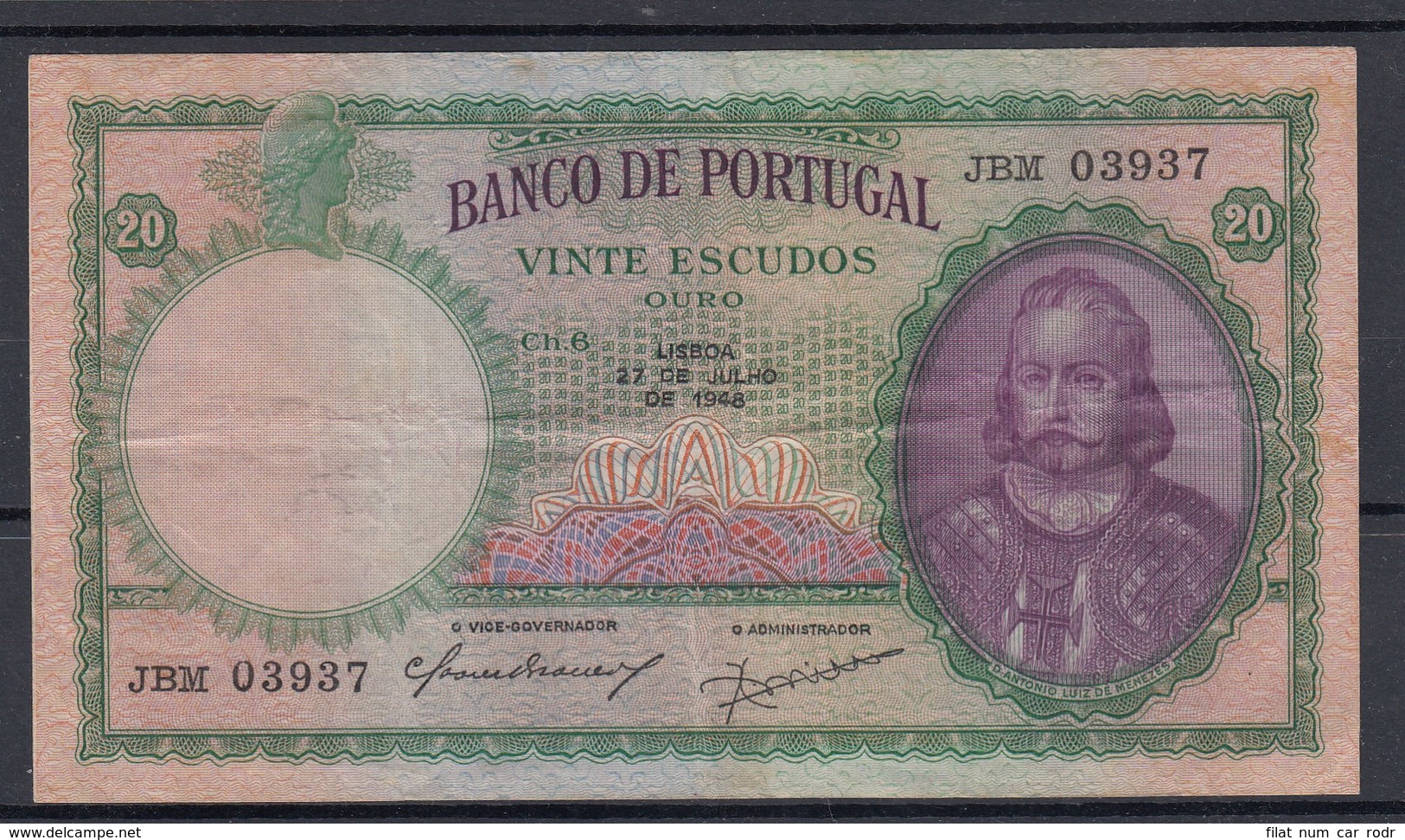 0301 BILLETE PORTUGAL - Portugal