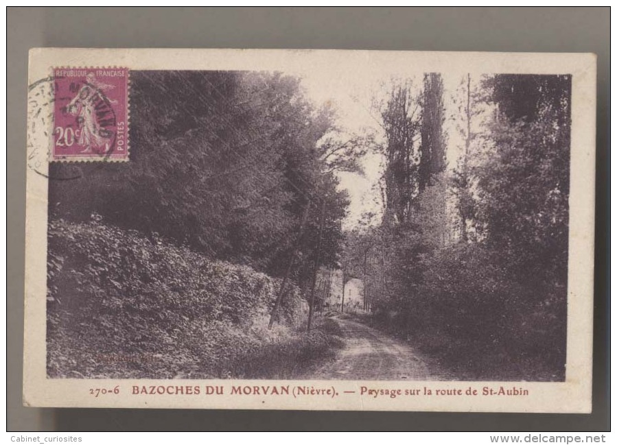 BAZOCHES DU MORVAN ( 58 - Nièvre ) - Route De Saint Aubin - Bazoches