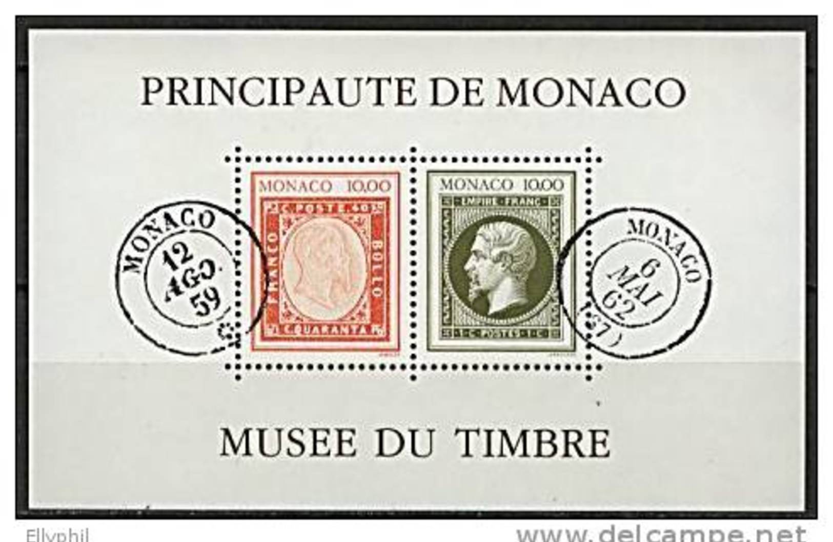 Monaco, BF N° 58** Y Et T, Bloc-feuillet. - Bloques