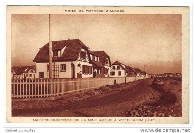 WITTELSHEIM  (68 - Haut Rhin) - Maisons Ouvrières De La Mine Amélie - MINES DE POTASSE D'ALSACE - Autres & Non Classés