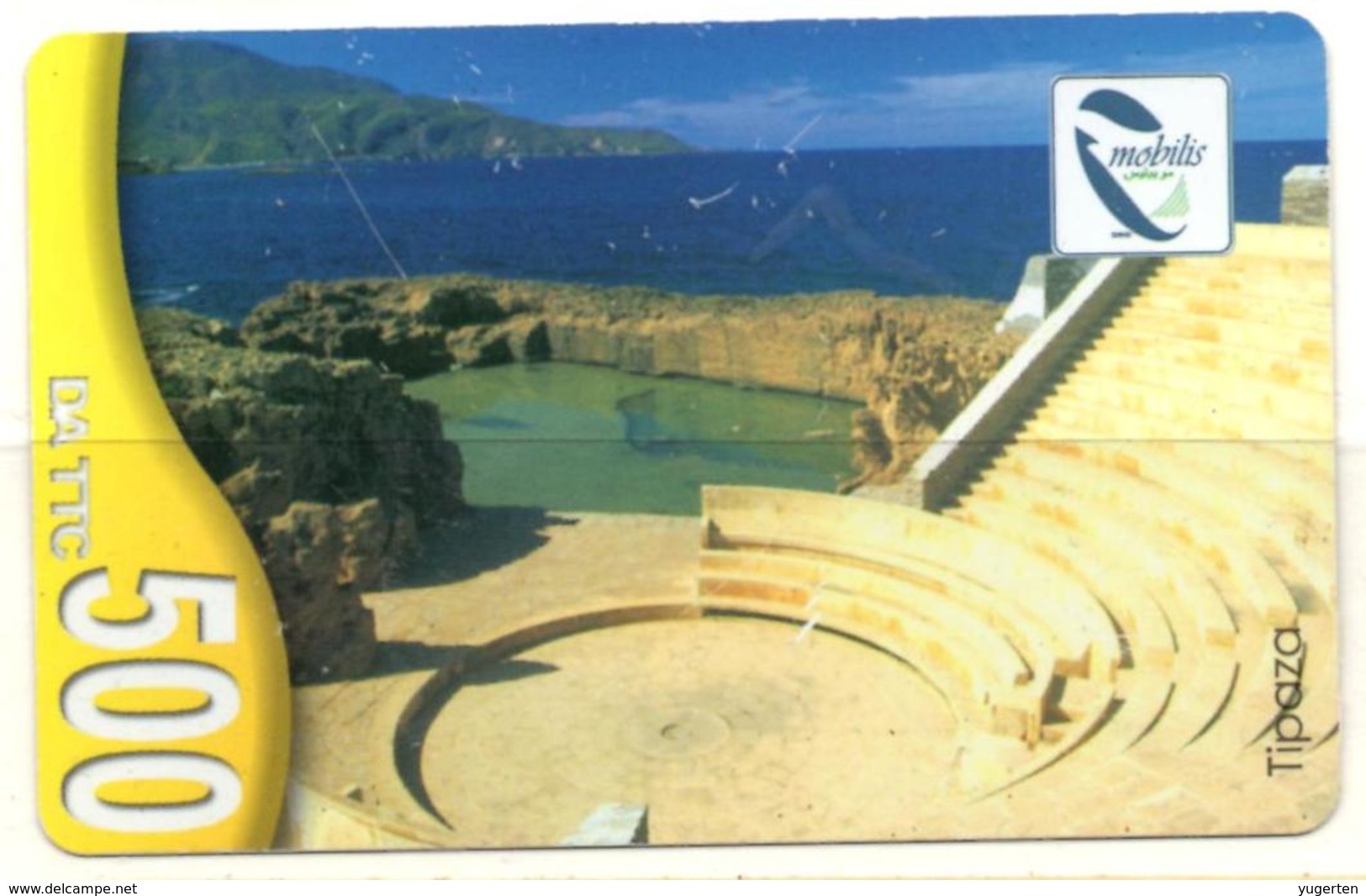 Phonecard Télécarte Mobilis Algérie Algeria - Tipaza Theater Theatre Roman Ruins Teatro Telefonkarte - Algerien