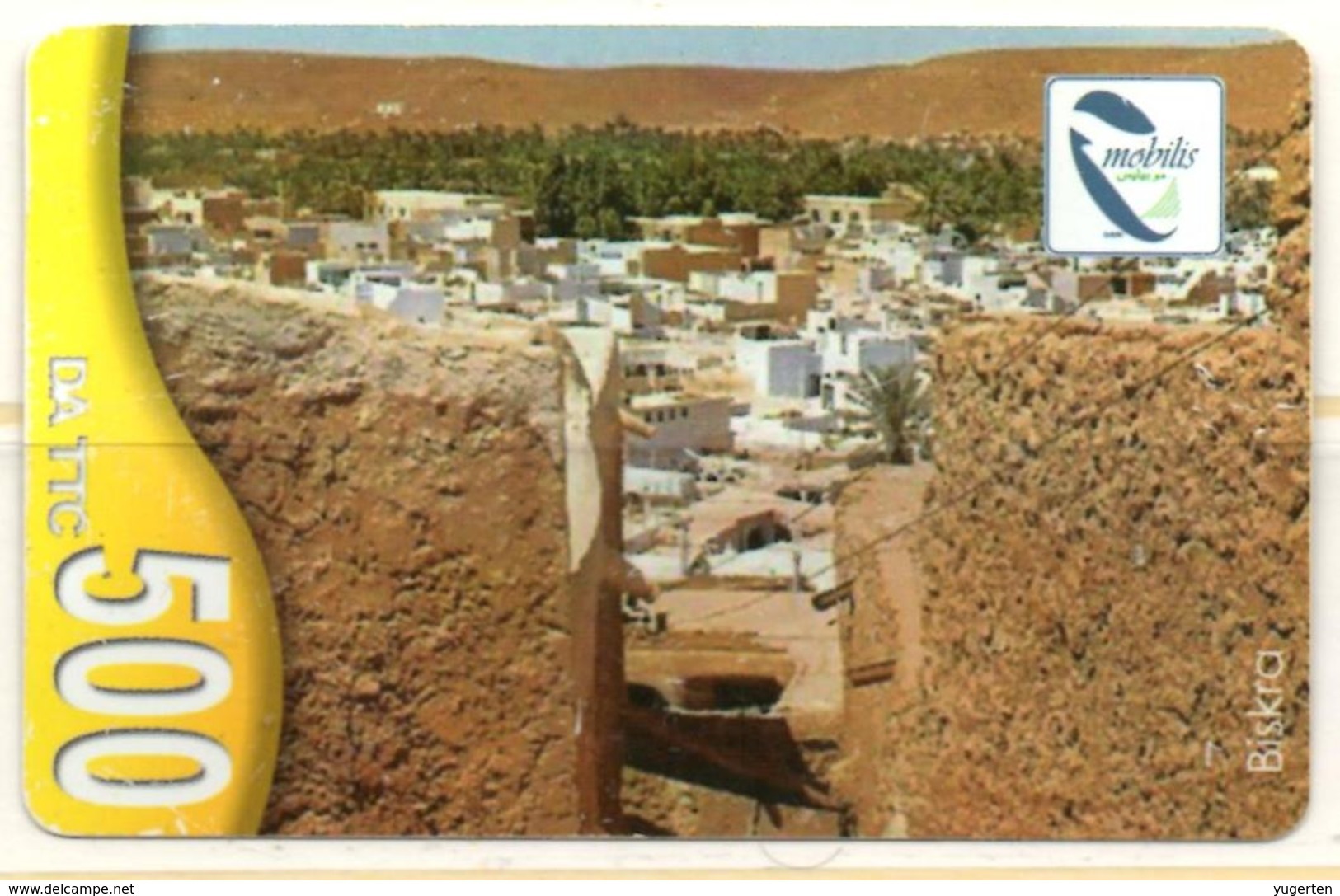 Phonecard Télécarte Algérie Argelia Algeria - Biskra - Telefonkarte - Tarjeta Telefonica - Carta Telefonica - Algerije