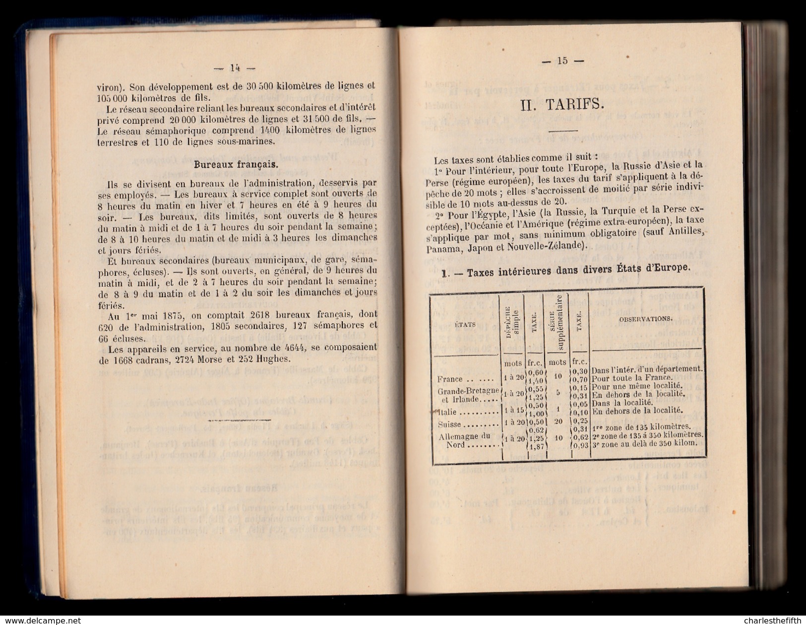 AGENDA DUNOS 1877 * TELEGRAPHE - POSTE -  TRANSPORTS - 243 Pages - à L'usage Des Télégraphistes - Electriciens - Postes - 1801-1900