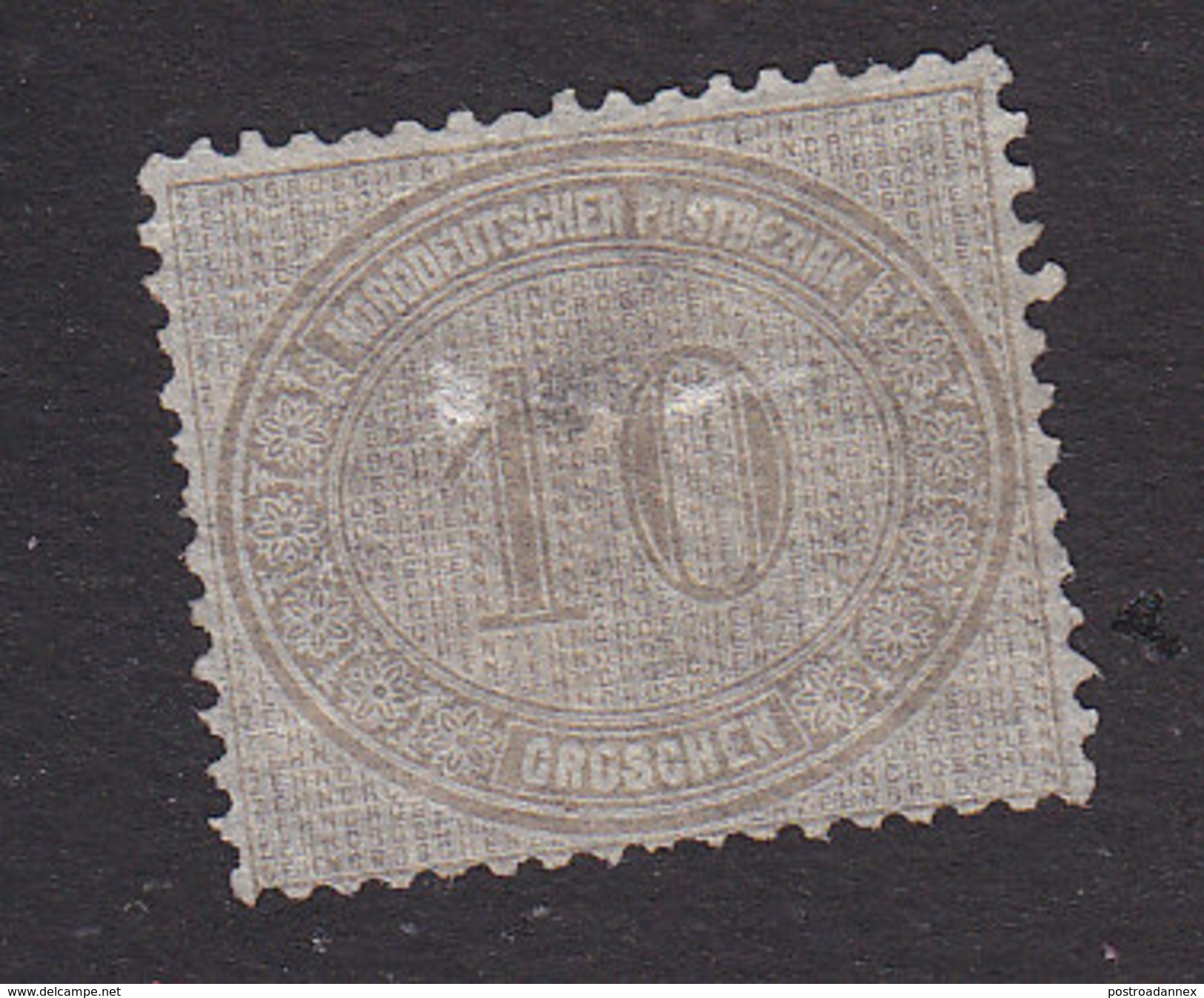 North German Confederation, Scott #25, Mint No Gum, Number, Issued 1869 - Andere & Zonder Classificatie