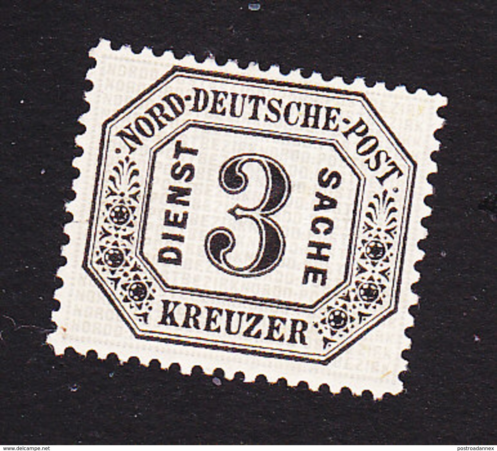 North German Confederation, Scott #O8, Mint No Gum, Number, Issued 1870 - Andere & Zonder Classificatie