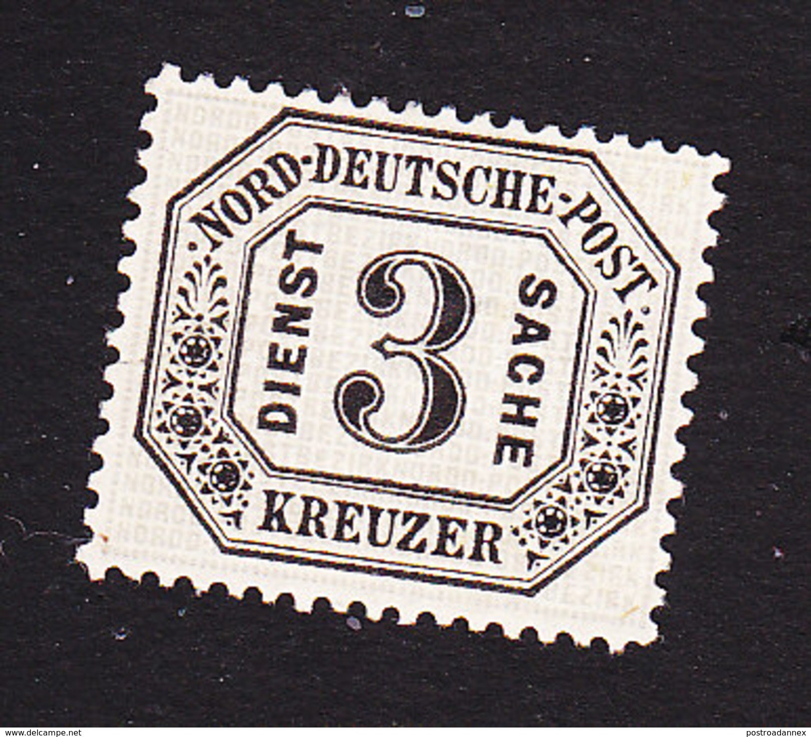 North German Confederation, Scott #O8, Mint No Gum, Number, Issued 1870 - Autres & Non Classés