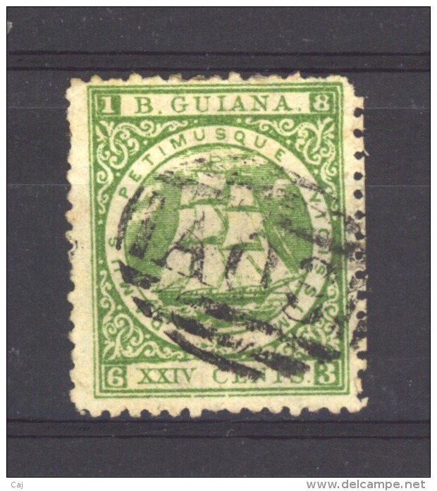 Guyana  :  Yv  31aA  (o)   Dentelé 12 - British Guiana (...-1966)