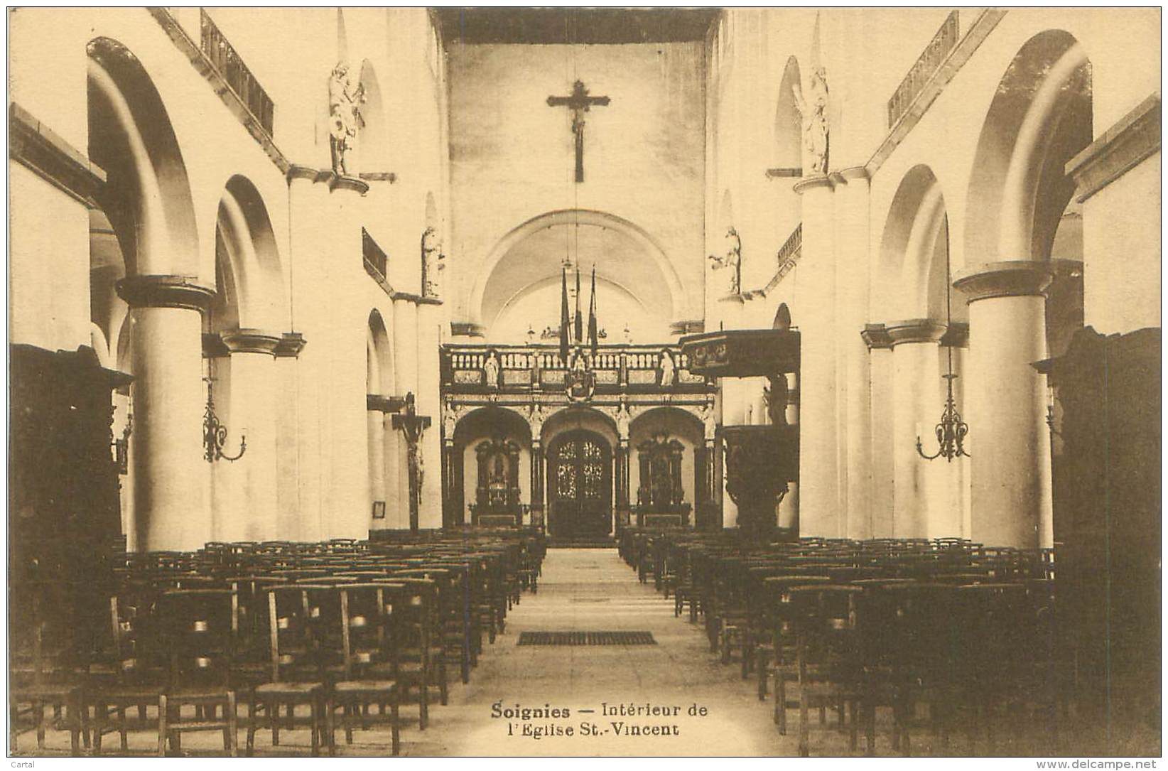 SOIGNIES - Intérieur De L'Eglise St-Vincent - Soignies