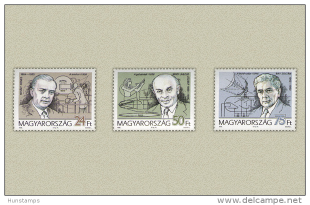 Hungary 1996. Famous Peoples Set MNH (**) Michel: 4386-4388 / 3 EUR - Nuevos