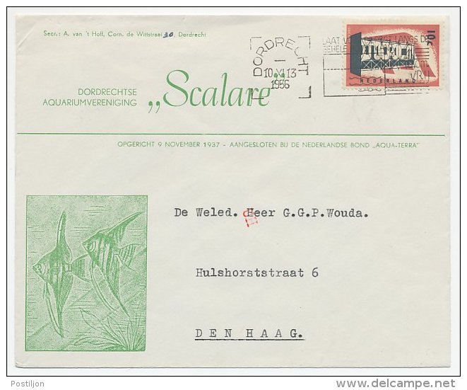 Envelop Dordrecht 1956 - Aquarium - Ohne Zuordnung