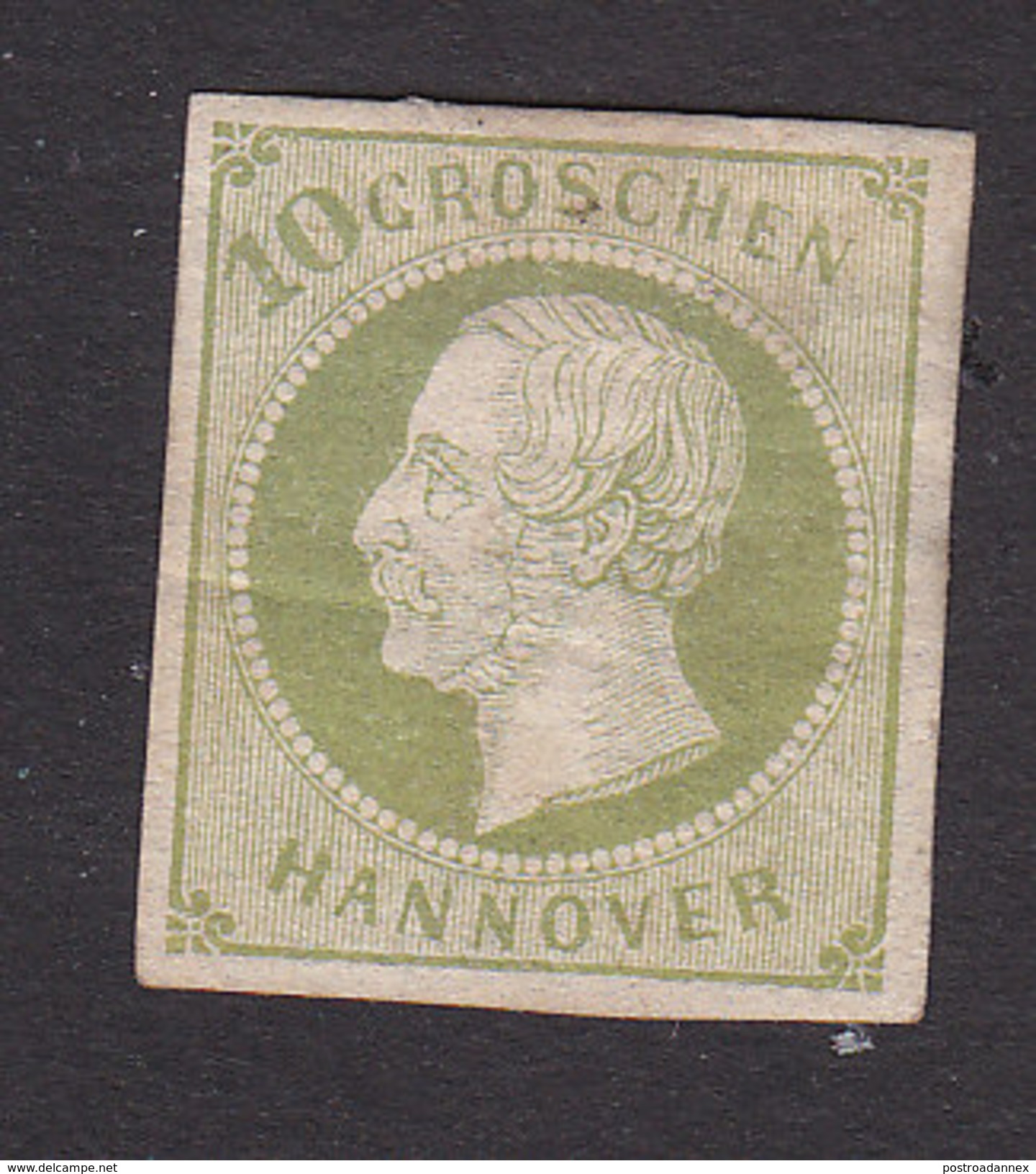 Hanover, Scott #24, Mint No Gum, King George V, Issued 1859 - Hanover