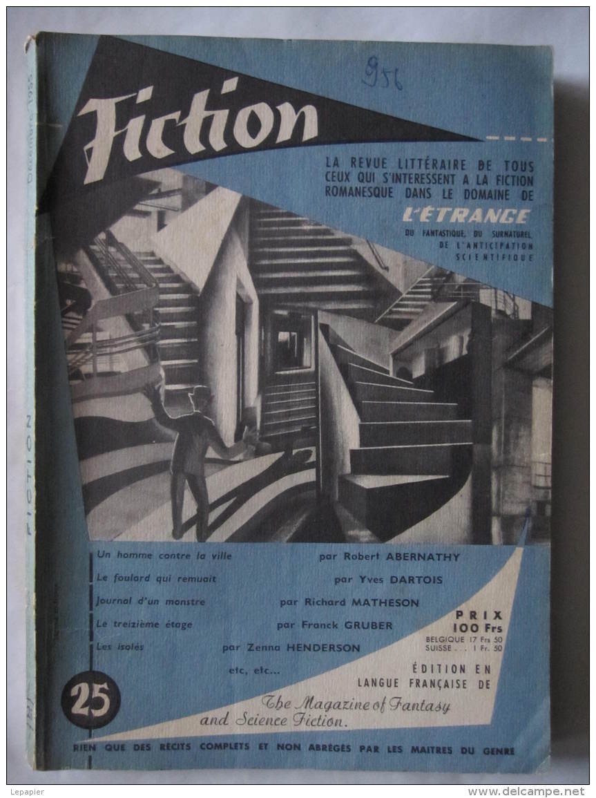 FICTION OPTA N° 25 Décembre 1955 - Fiction