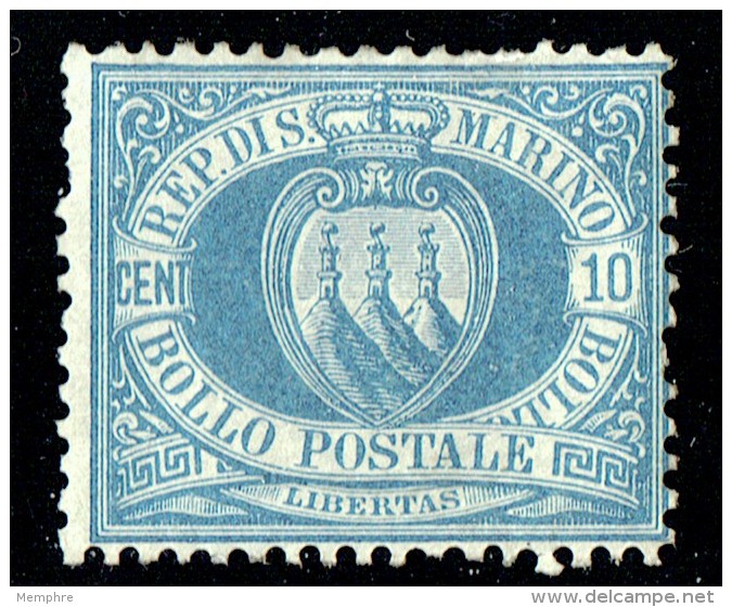 Armoiries 10 Cent.  Sass. 3  * - Unused Stamps