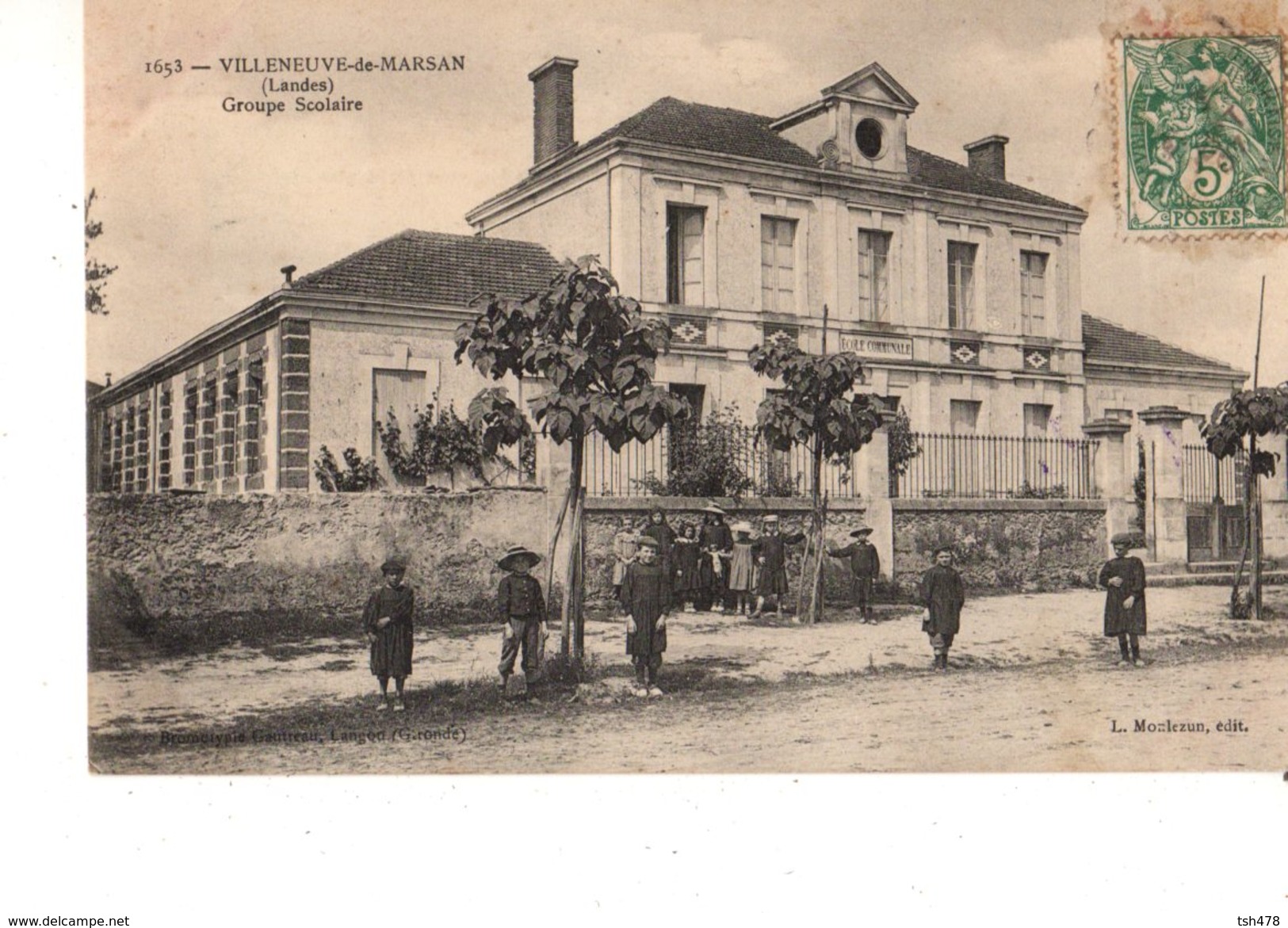 40----VILLENEUVE DE MARSAN---groupe Scolaire--voir 2 Scans - Villeneuve De Marsan