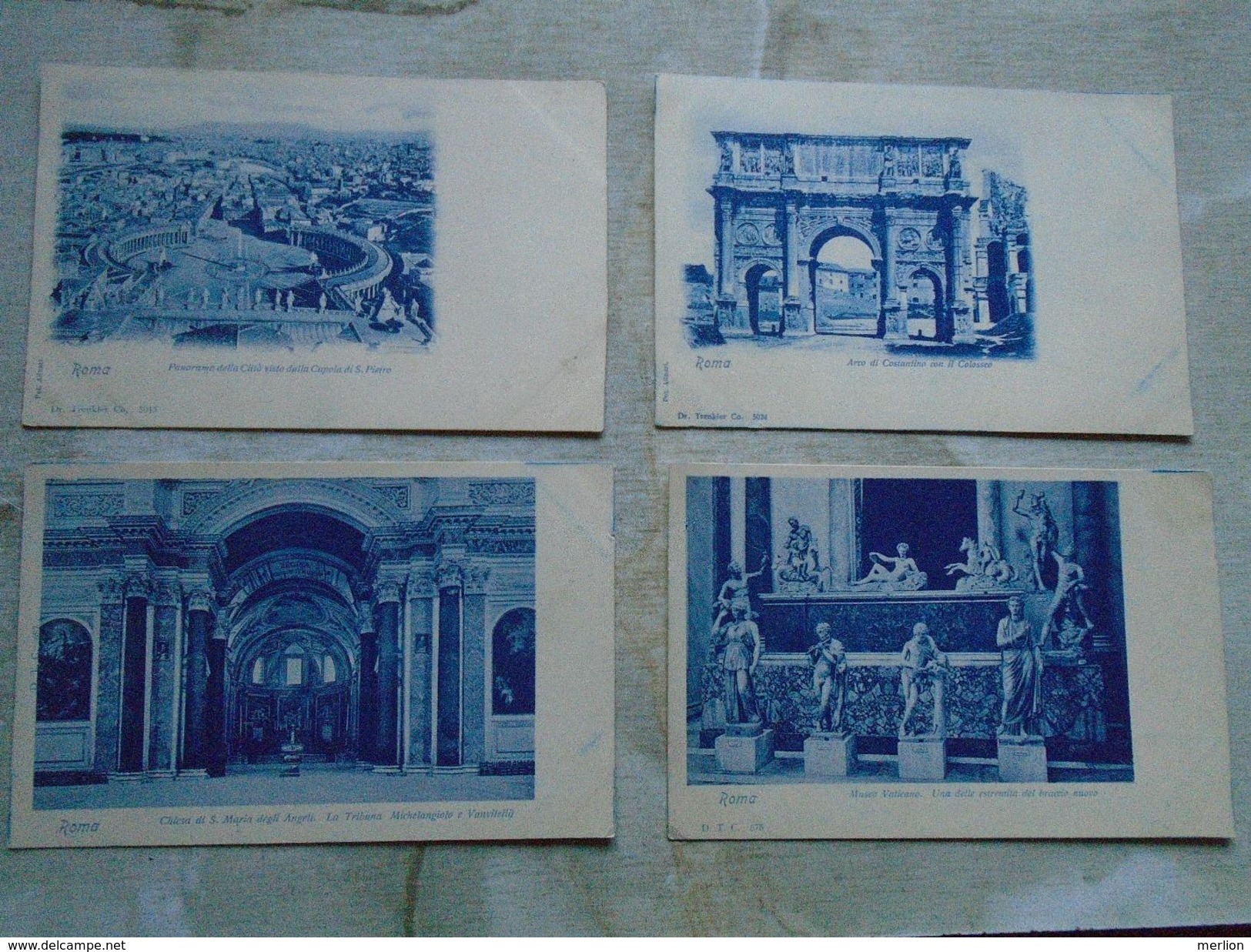 D147898  Italia  ROMA  - 4 Postcards  Ca 1898 - Collections & Lots