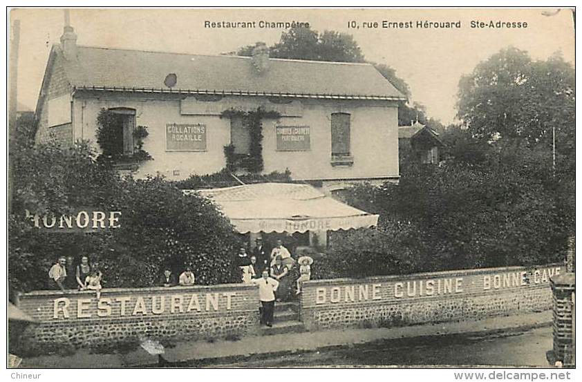 SAINTE ADRESSE RESTAURANT CHAMPETRE 10 RUE ERNEST HEROUARD - Sainte Adresse