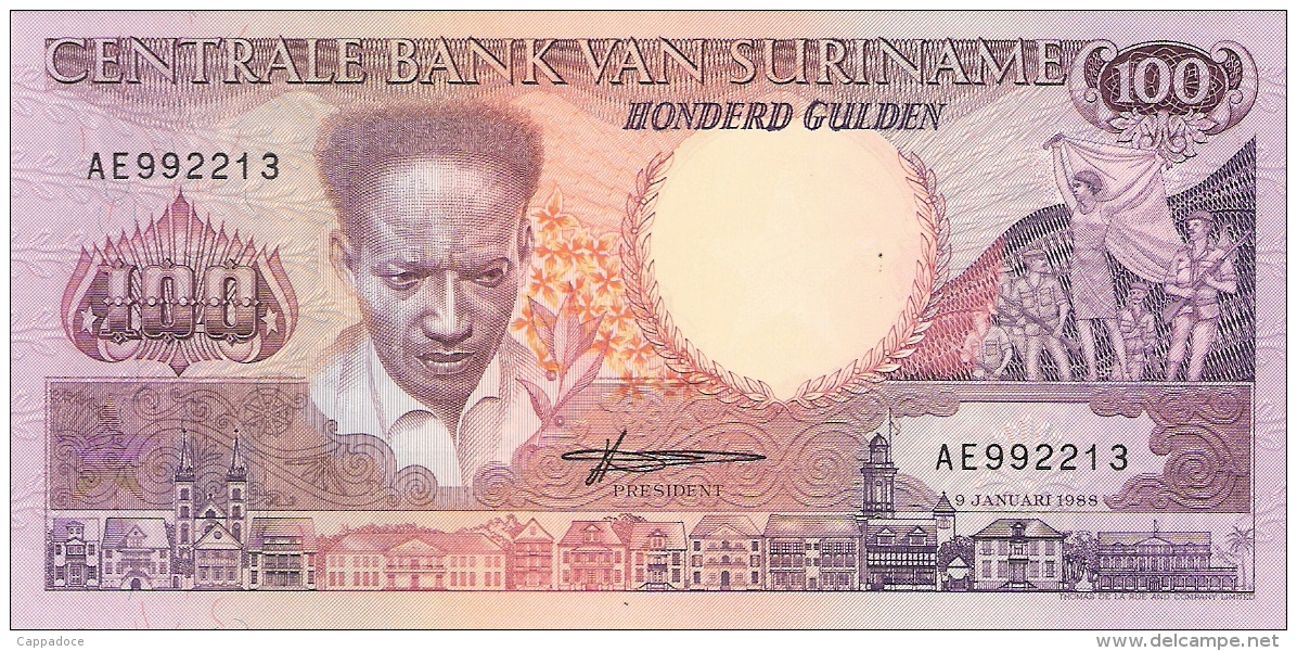 SURINAM   100 Gulden   9/1/1988   P. 133b   UNC - Surinam