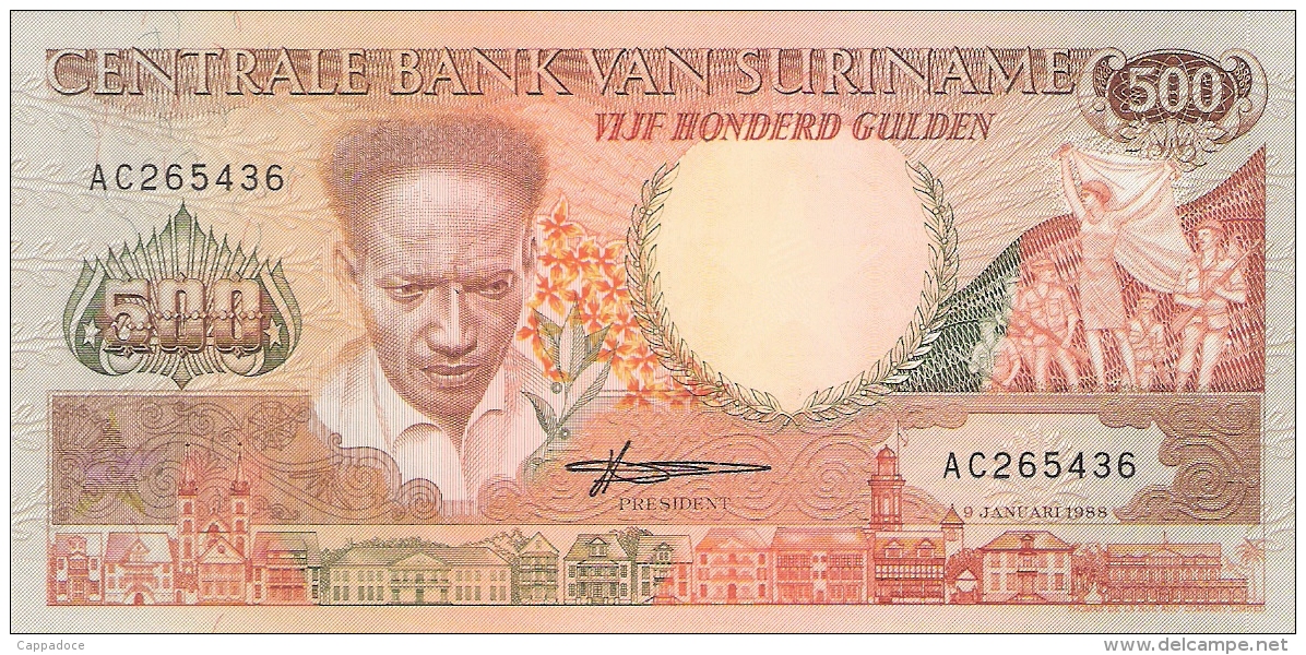 SURINAM   500 Gulden   9/1/1988   P. 135b   UNC - Surinam