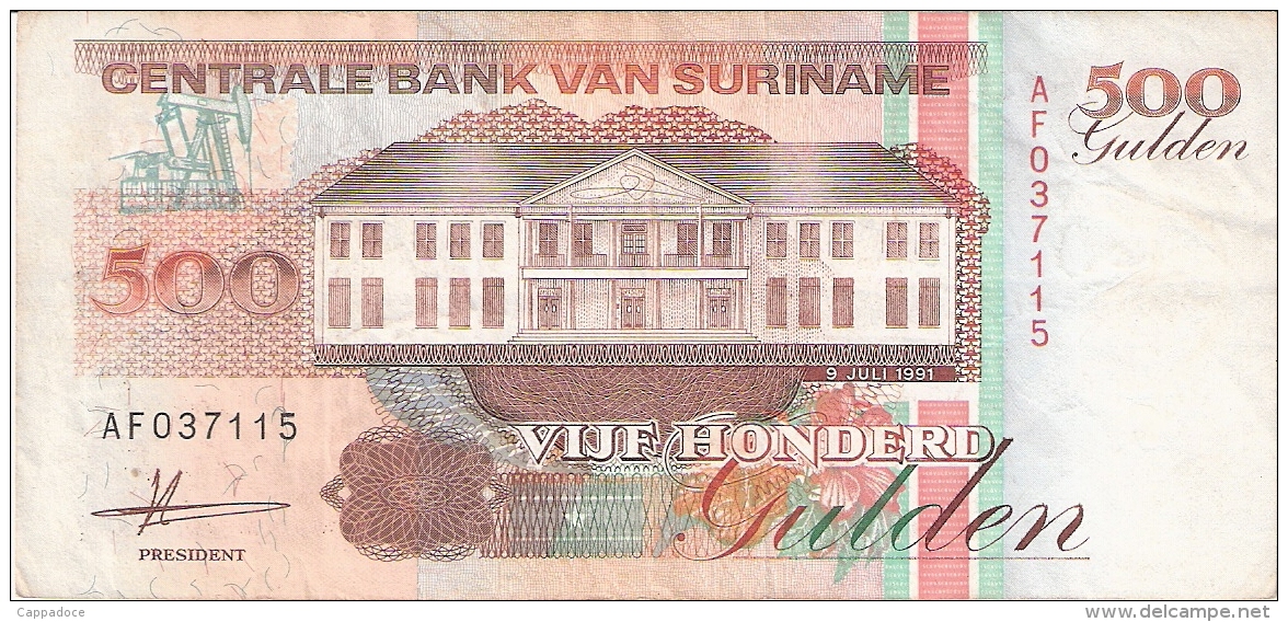 SURINAM   500 Gulden   9/7/1991   P. 140 - Surinam