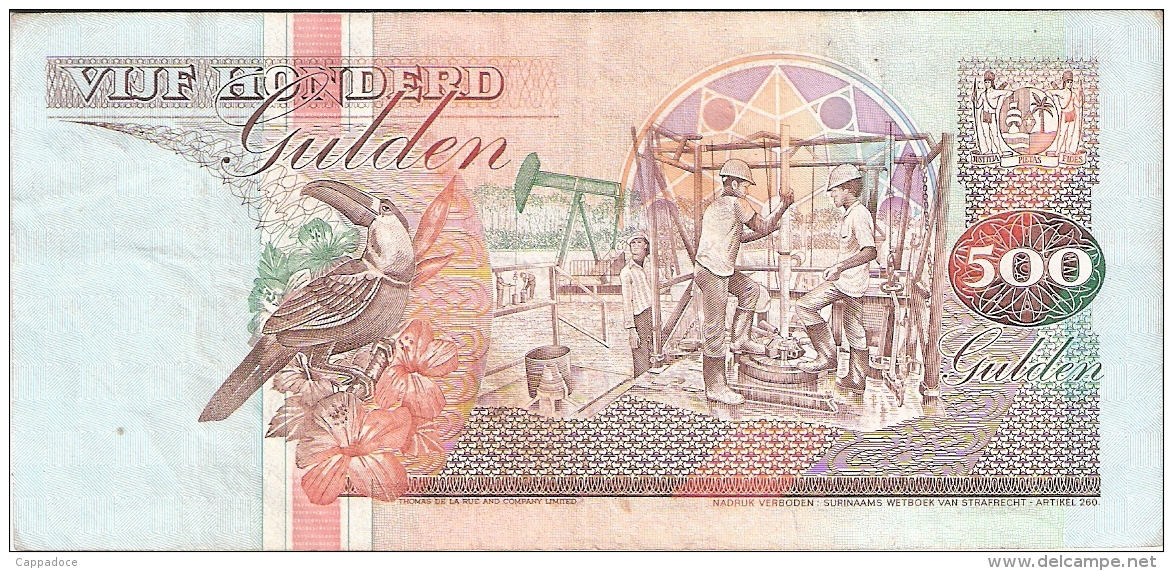 SURINAM   500 Gulden   9/7/1991   P. 140 - Surinam