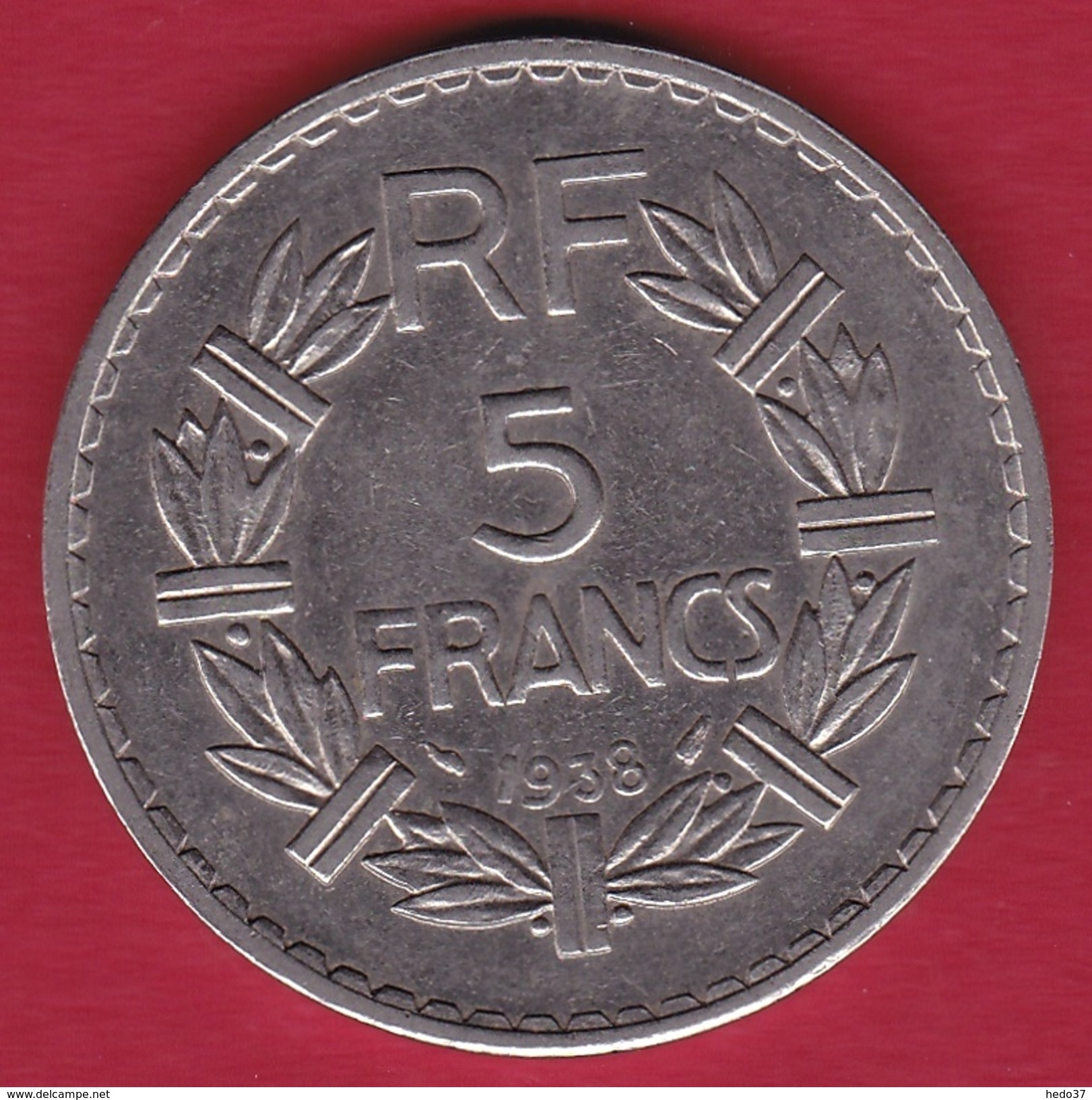 France 5 Francs Lavrillier Nickel - 1938 - SUP - Autres & Non Classés