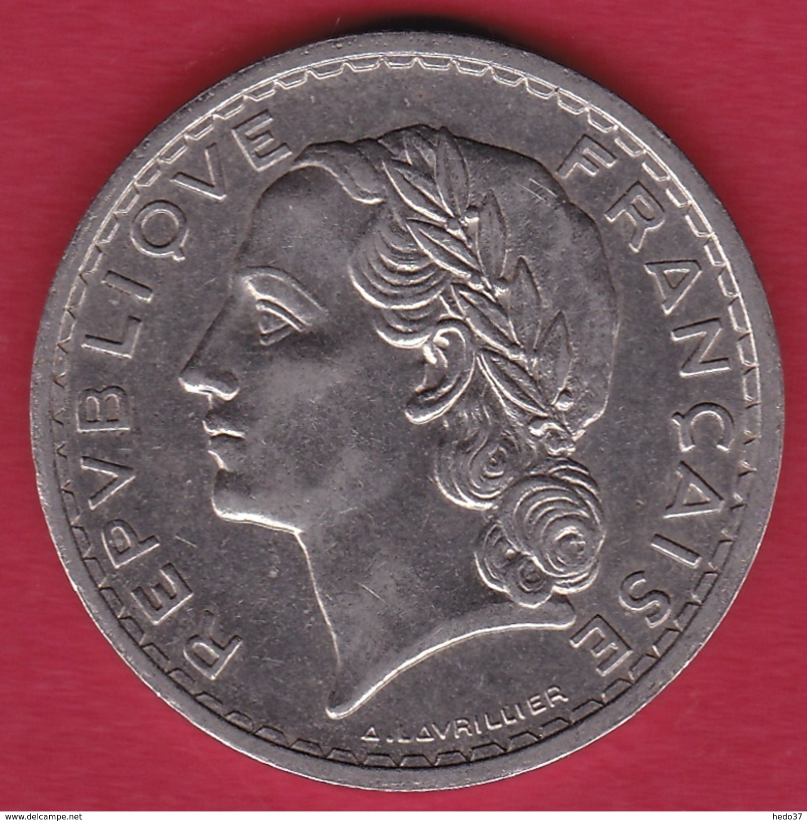 France 5 Francs Lavrillier Nickel - 1938 - SUP - Autres & Non Classés