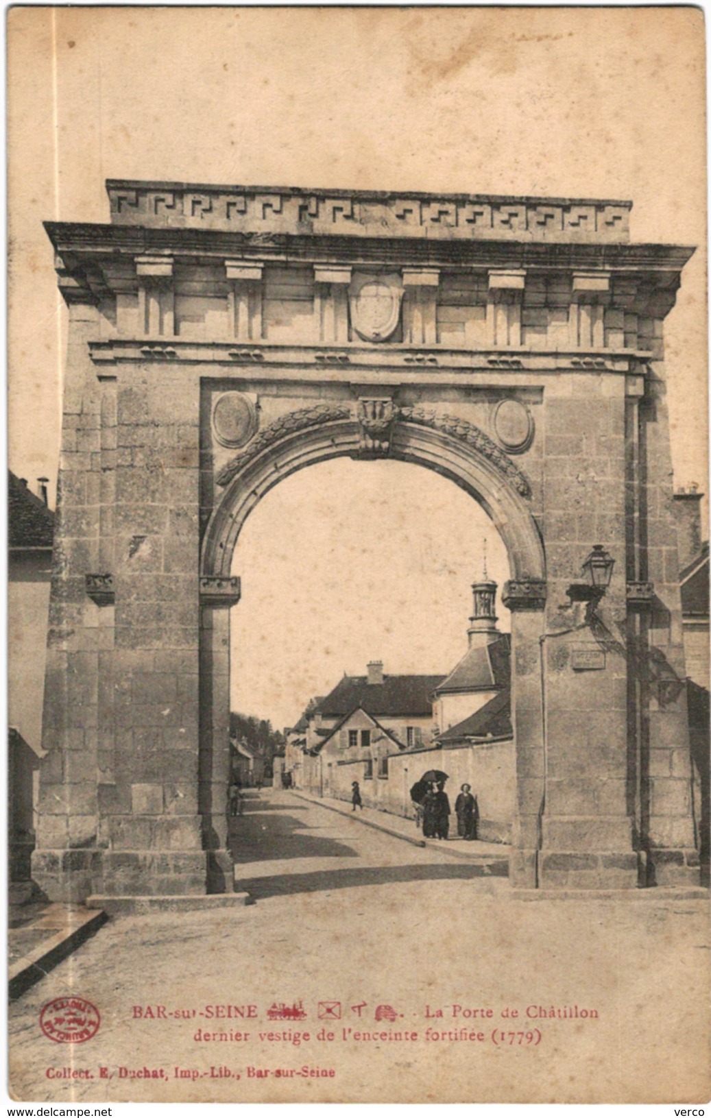 Carte Postale Ancienne De BAR SUR SEINE-La Porte De Châtillon - Bar-sur-Seine