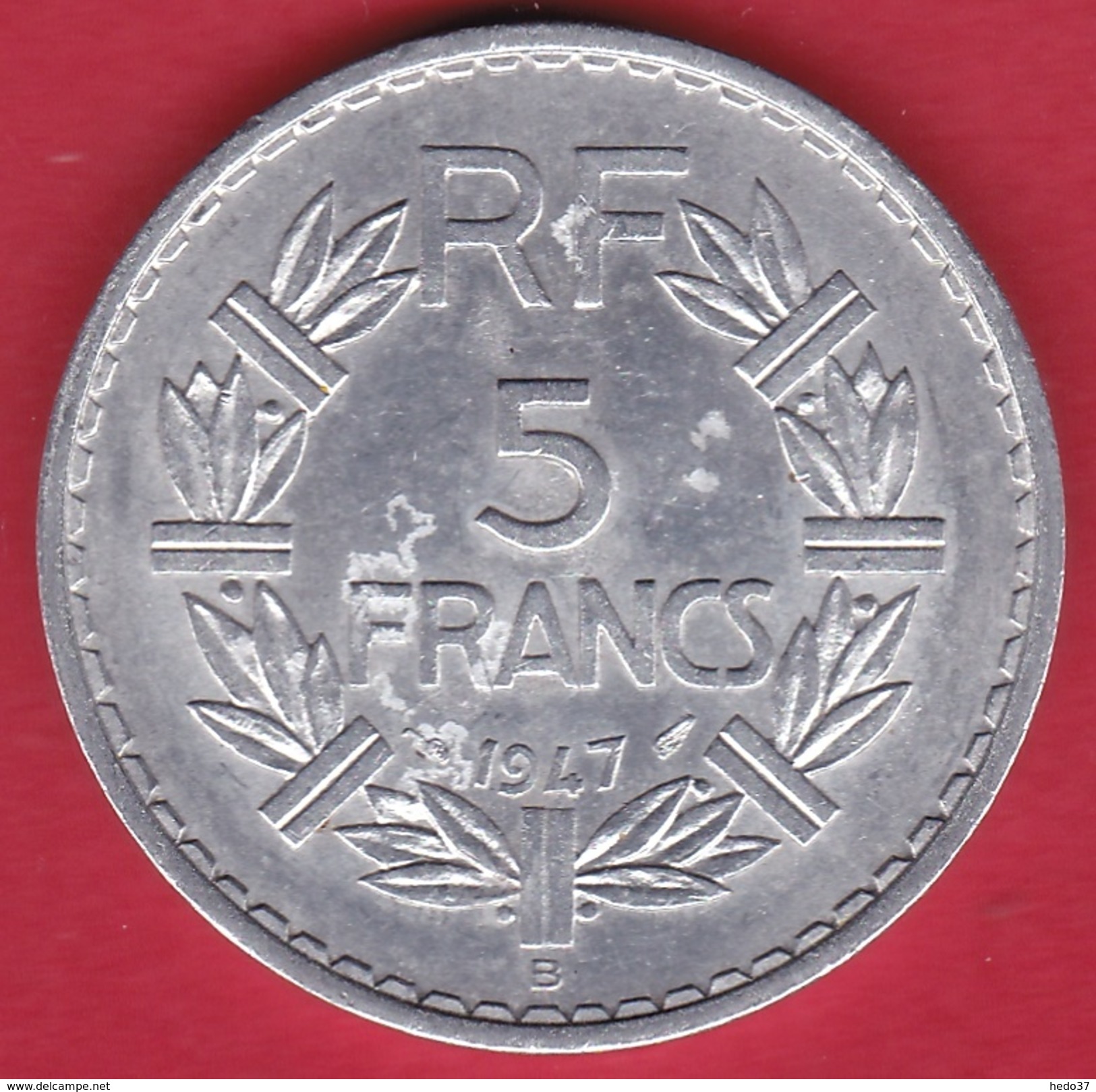 France 5 Francs Lavrillier Aluminium - 1947 B - SUP - Autres & Non Classés