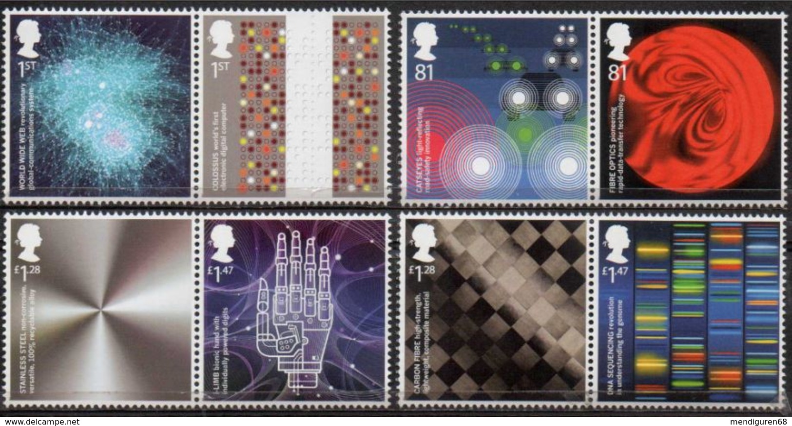 GROSSBRITANNIEN GRANDE BRETAGNE GB 2015 INVENTIVE BRITAIN   MI 3697-704 YV 4105-112 SG 3679-86 - Unused Stamps