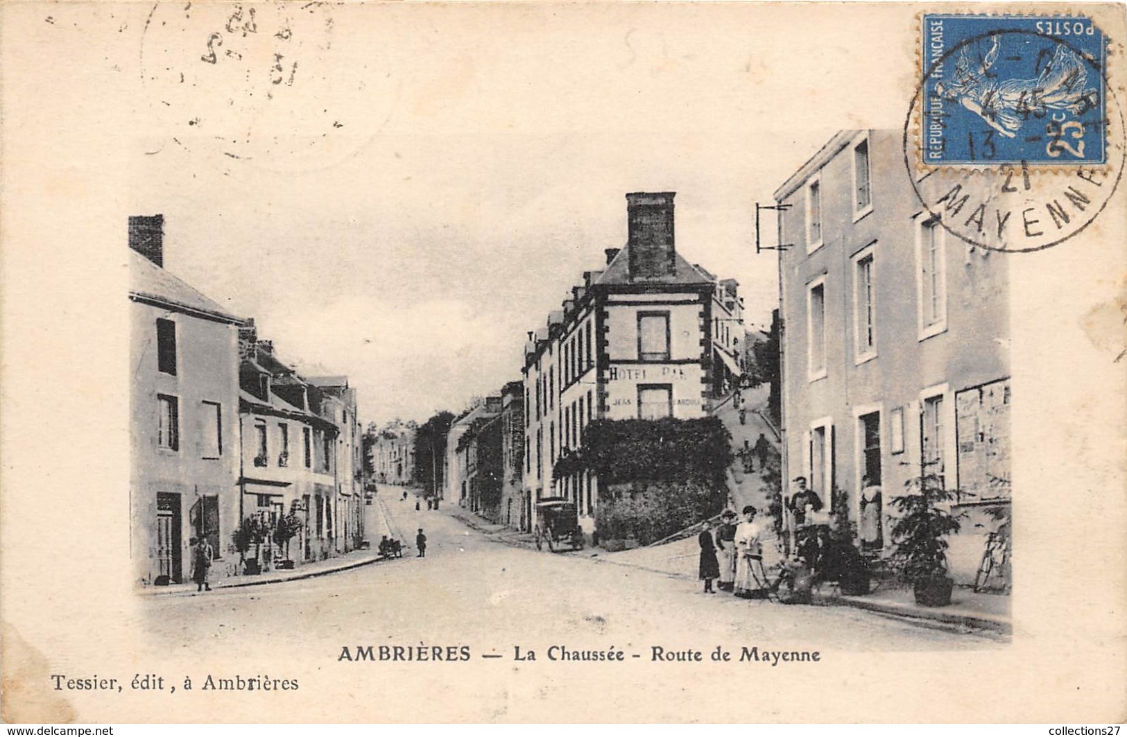 53-AMBRIERES- LA CHAUSSEE , ROUTE DE MAYENNE - Ambrieres Les Vallees