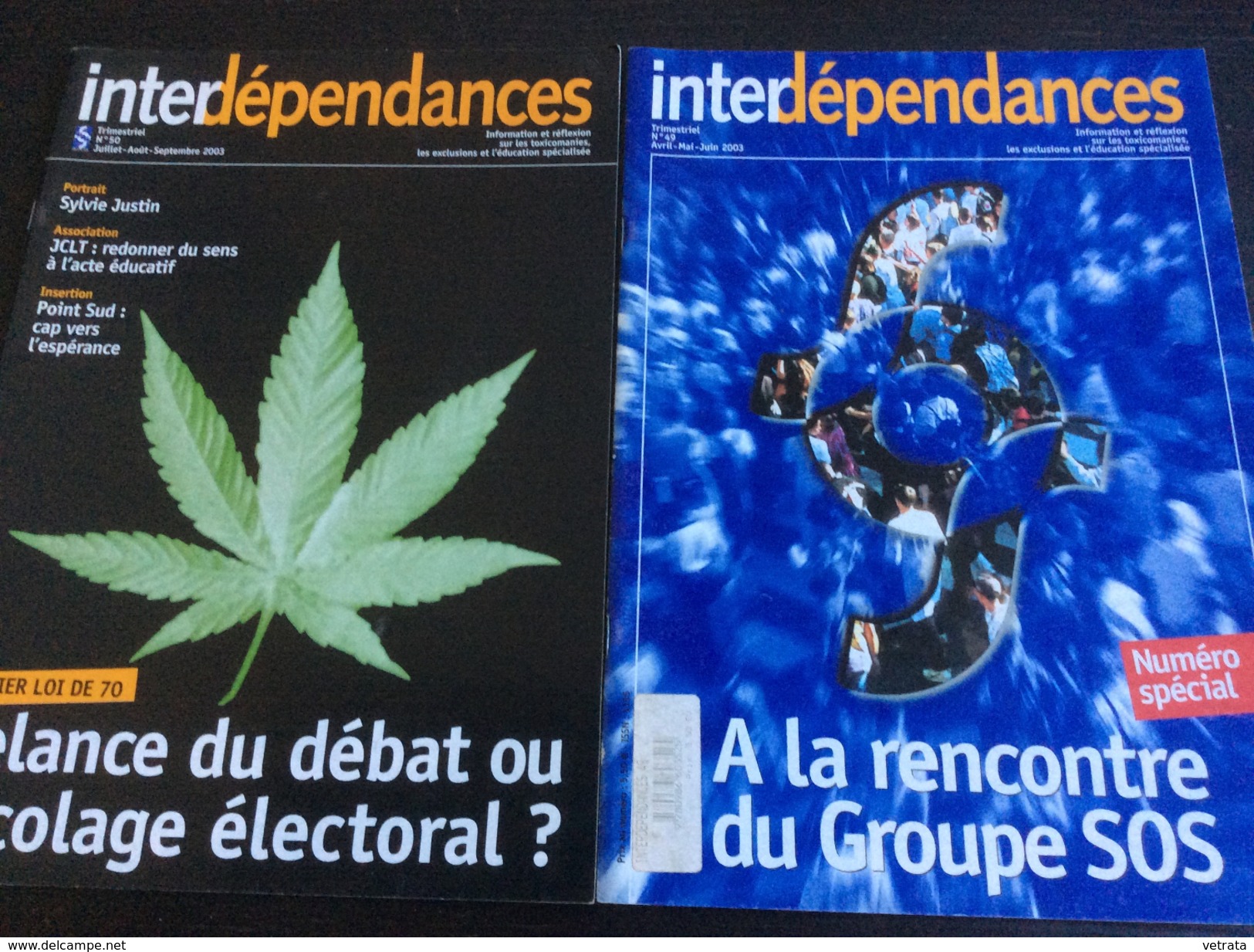 7 N° D' INTERDÉPENDANCES (information & Réflexion Sur Les Toxicomanies & Exclusions Sociales) : N° 35/41/42/45/48/49 & 5 - Médecine & Santé