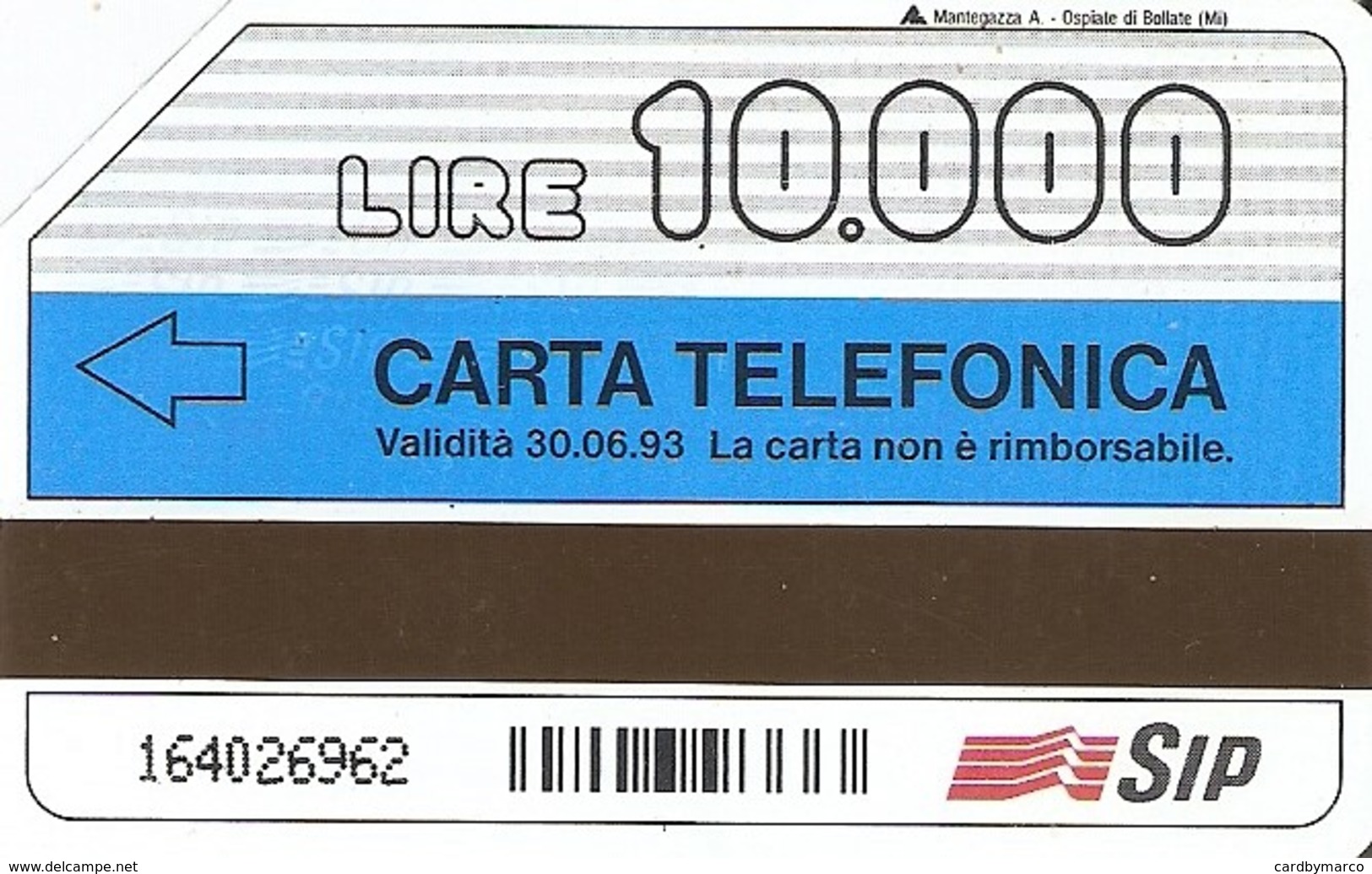 *ITALIA - SIP: 150 MILIONI DI CARTE TELEFONICHE* - Scheda Usata (variante 135a) - [3] Fehlliste