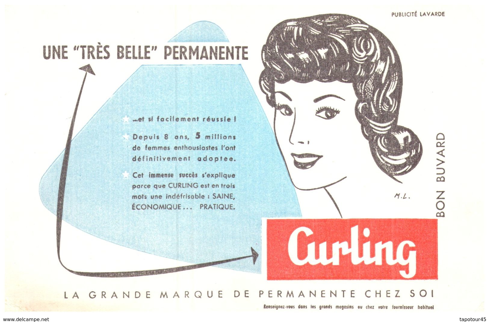 Che Cu/Buvard Cheveux Curling (N= 1) - C