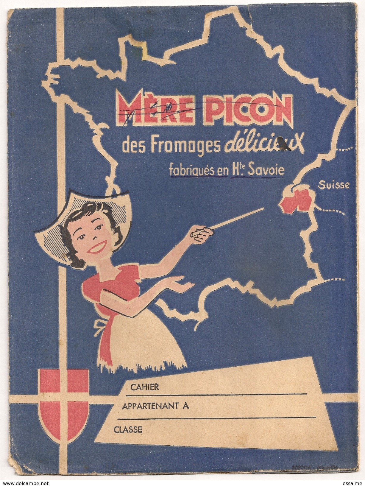 Protège Cahier Fromage Mère Picon Haute Savoir. Cinémagic Mickey. Vers 1950-60 - Omslagen Van Boeken