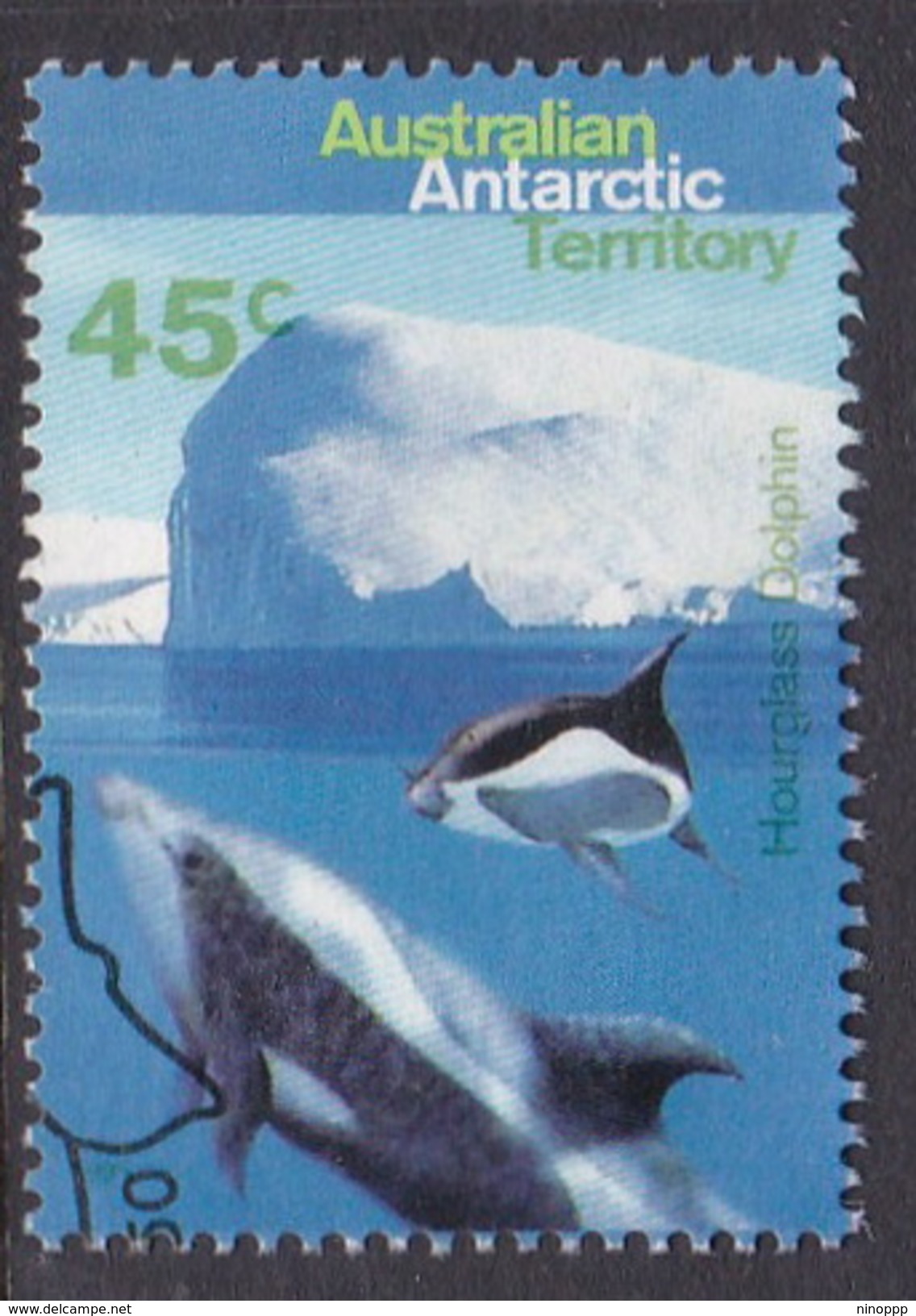 Australian Antarctic Territory  S 102 1995 Whales And Dolphins 45c Hourglass Dolphin Used - Used Stamps