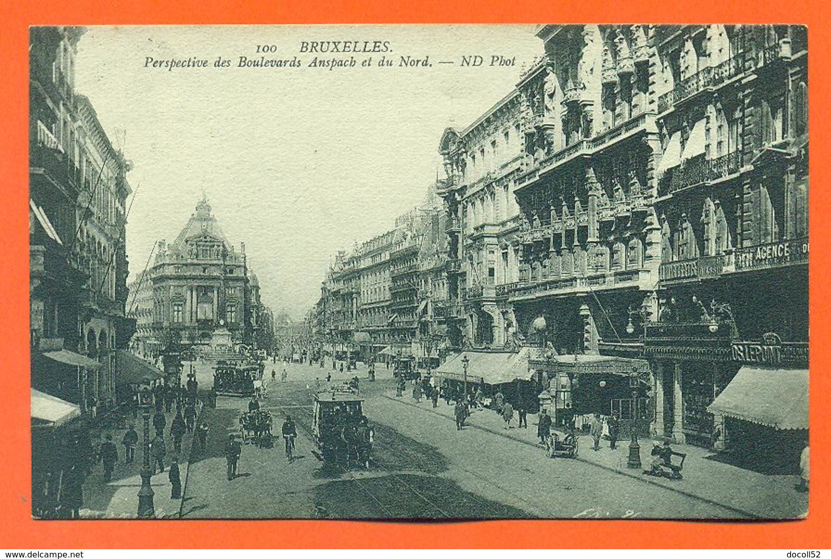 CPA Bruxelles " Perspective Des Boulevards Anspach Et Du Nord " LJCP 40 - Lanen, Boulevards