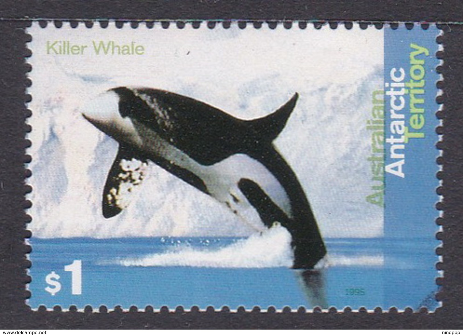 Australian Antarctic Territory  S 105 1995 Whales And Dolphins $ 1.00 Killer Whale Used - Used Stamps