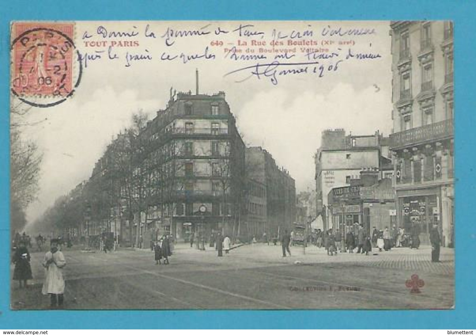 CPA 649 TOUT PARIS - Rue Des Boulets  (IXème) - Editeur FLEURY - Arrondissement: 09