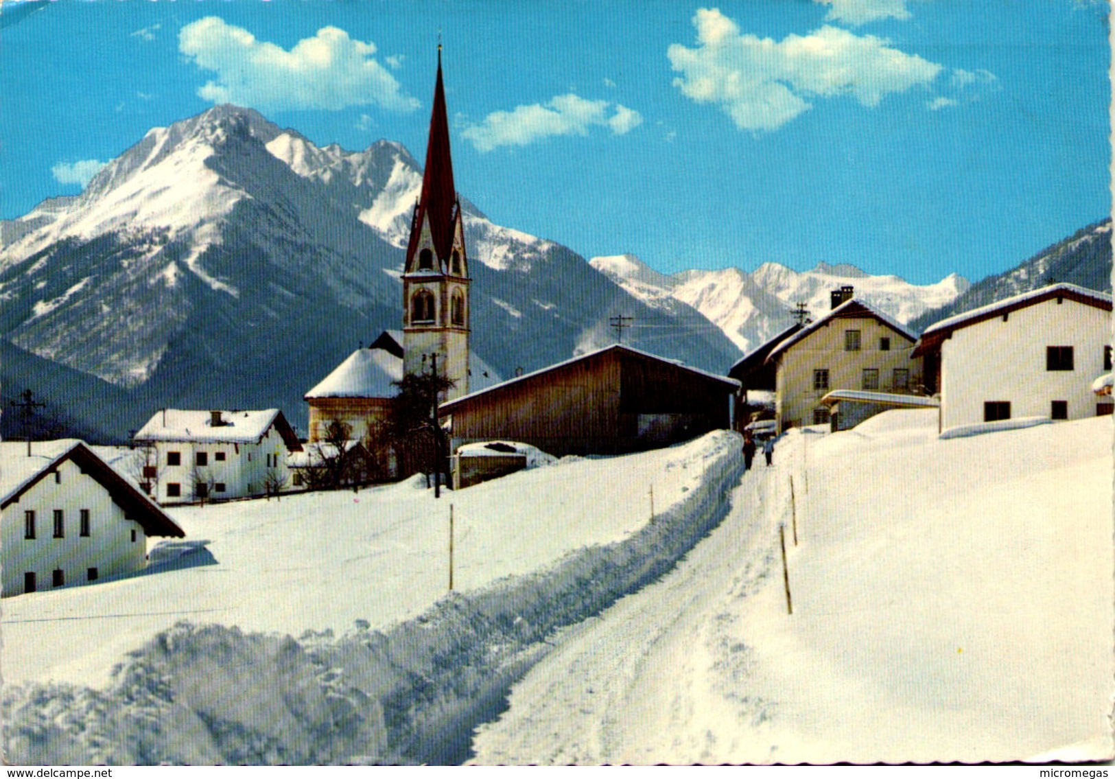 Telfes - Blick Gegen Stubaier Gletscher, Stubaital - Telfs