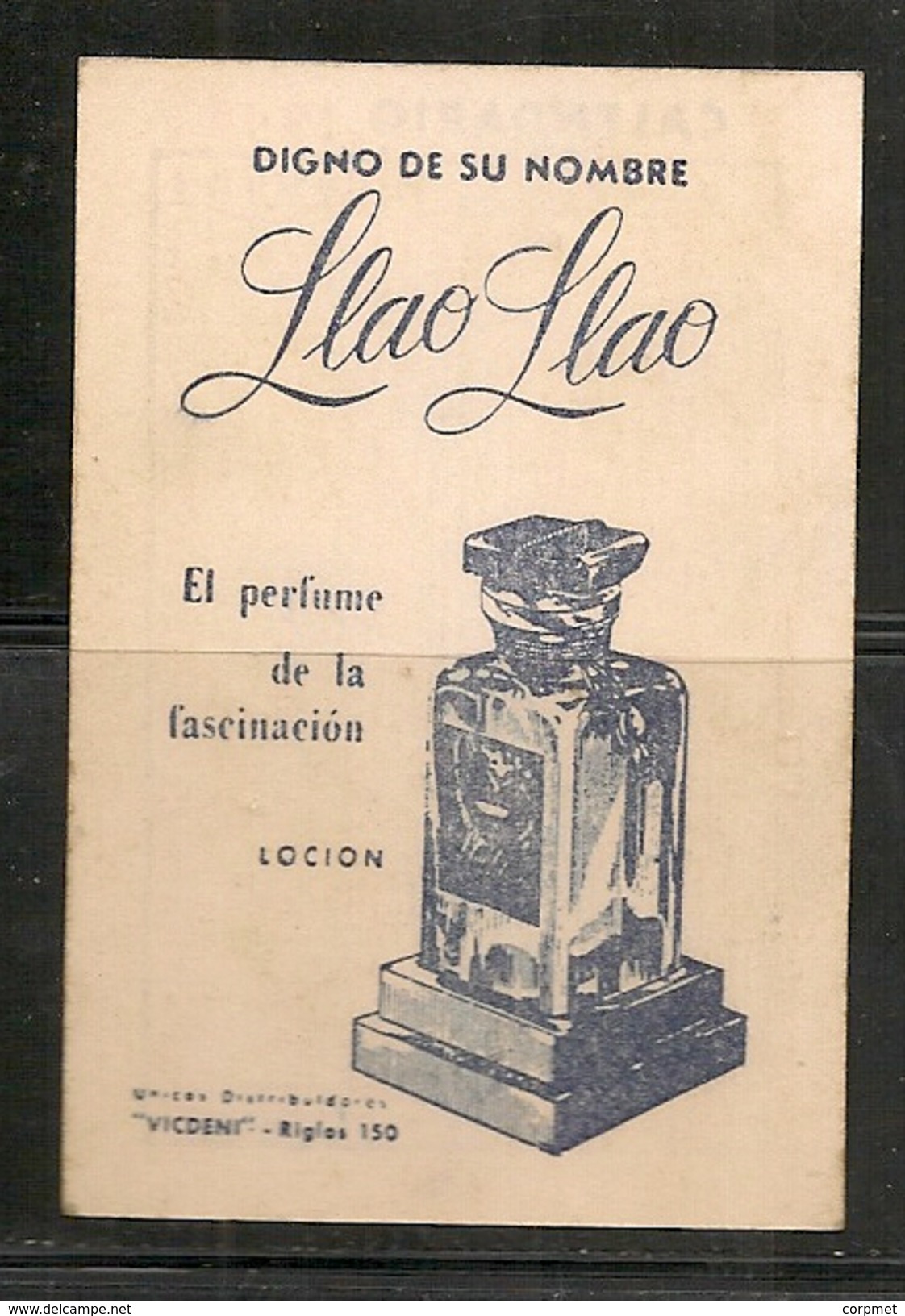 Ancien Calendrier De Propagande  - 1948 - DE PARFUM LLAO-LLAO - Unclassified