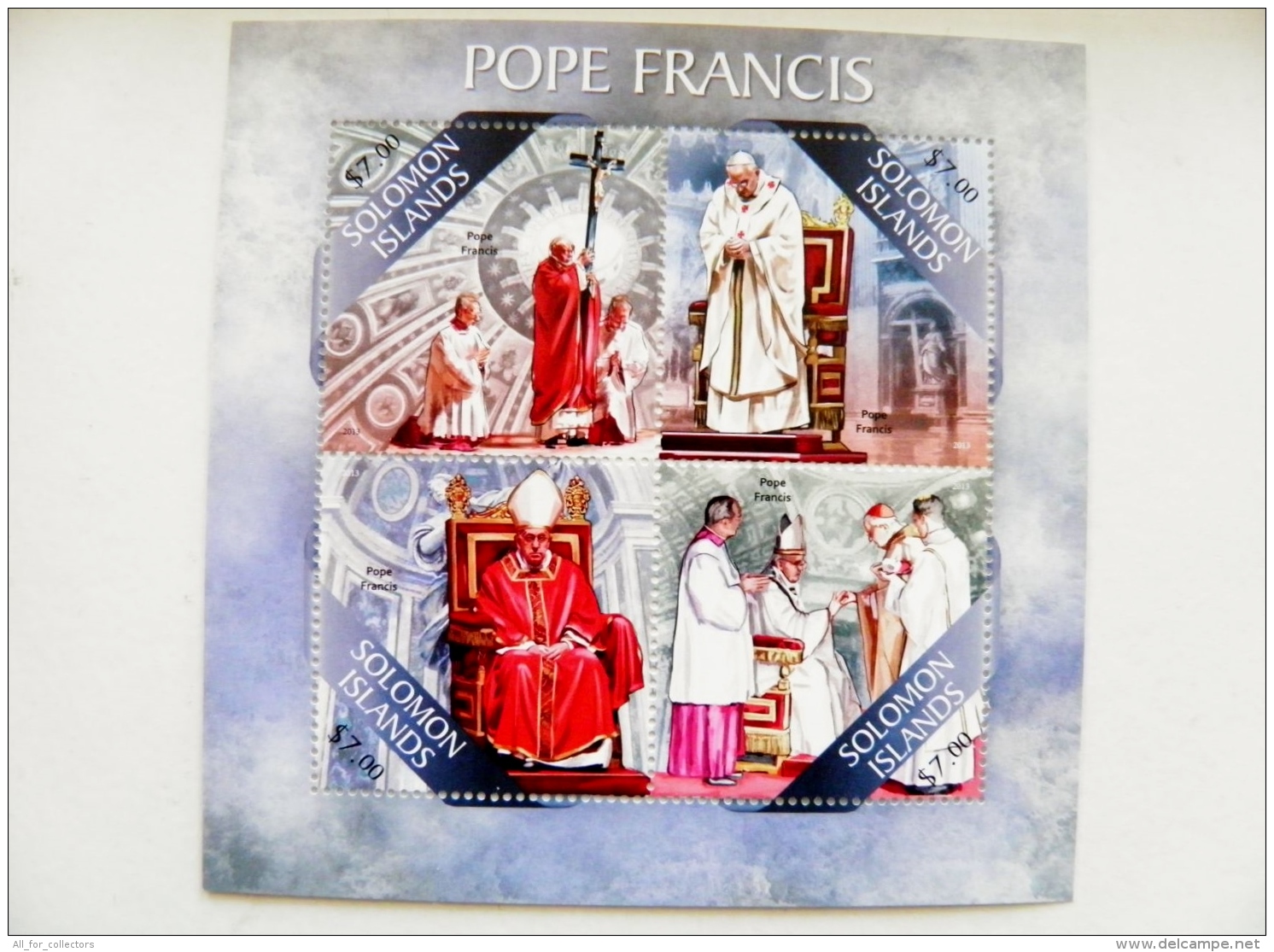 SALE! Solomon Islands 2013 M/s Pope Francis - Solomoneilanden (1978-...)