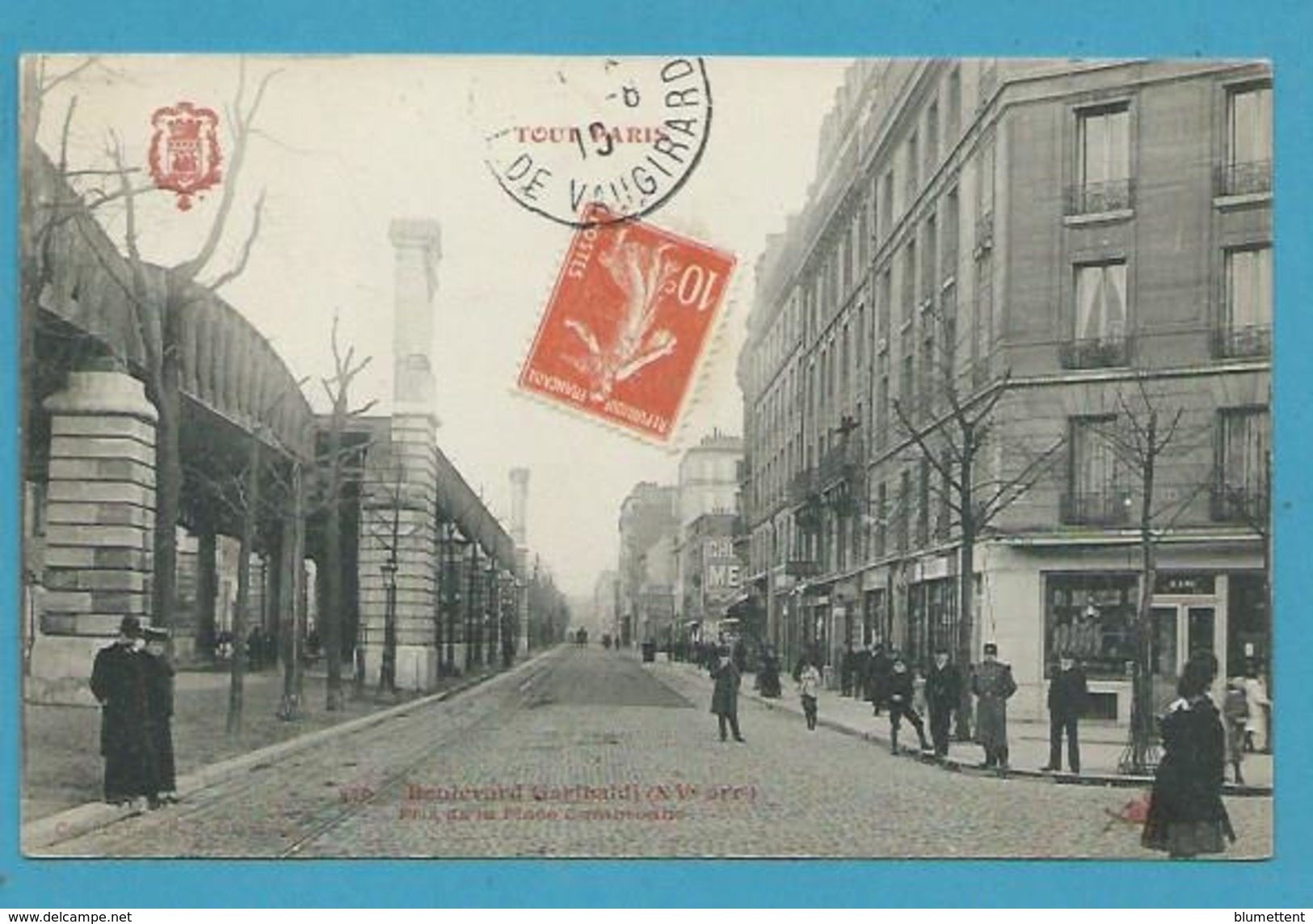 CPA 576 - TOUT PARIS - Métro Aérien Boulevard Garibaldi (XVème) - Ed. FLEURY - Distretto: 15