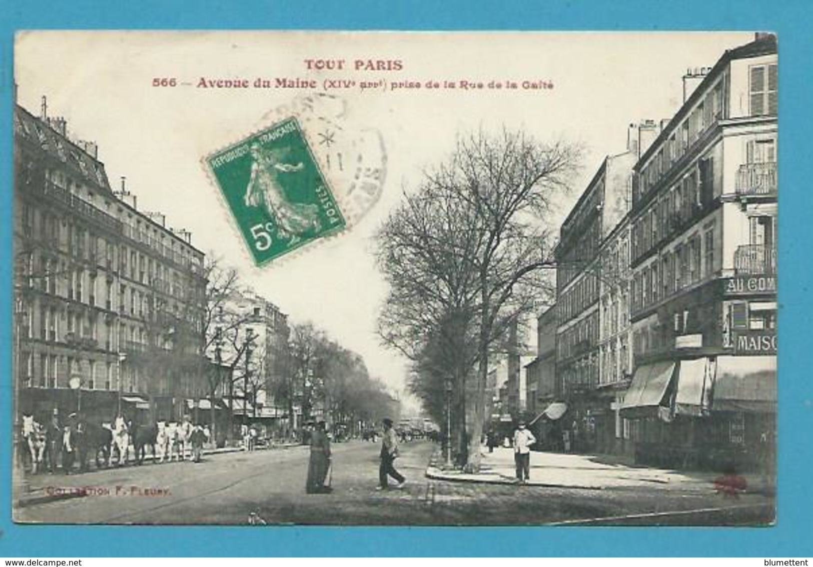 CPA 566 - TOUT PARIS - Avenue Du Maine (XIVème) - Ed. FLEURY - Distretto: 14