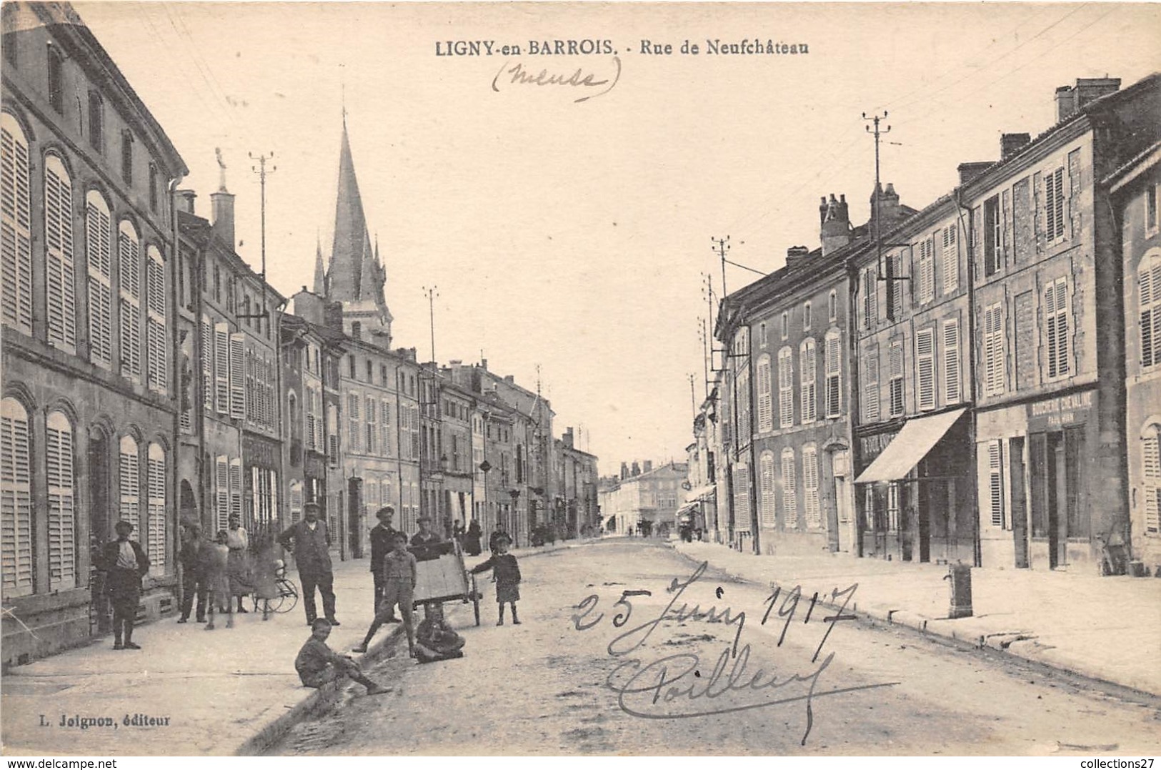 55-LIGNY-EN-BARROIS- RUE DE NEUFCHÂTEAU - Ligny En Barrois