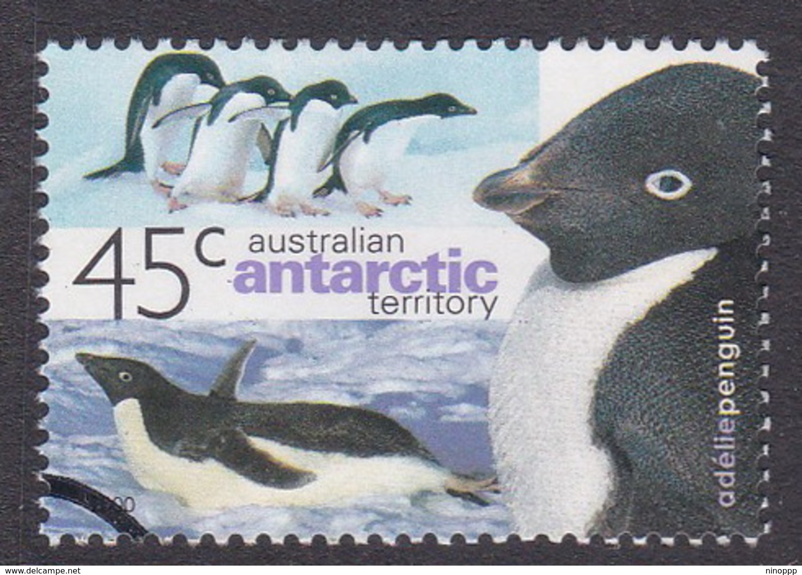 Australian Antarctic Territory  S 124 2000 Antarctic Penguins 45c Adelie Penguin Used - Used Stamps