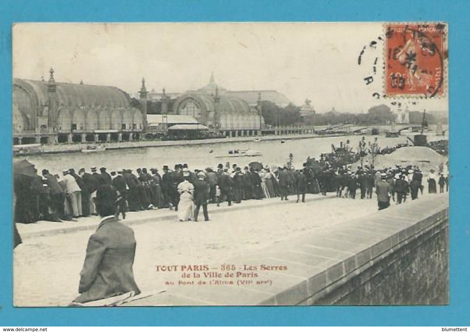 CPA 365 TOUT PARIS - Les Serres De La Ville De Paris Au Pont De L'Alma (VIIème) - Ed. FLEURY - Paris (07)